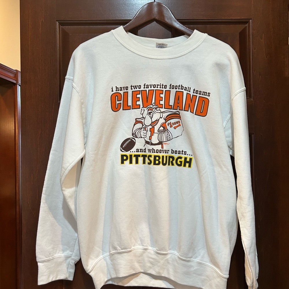 Cleveland Browns Rivalry Sweatshirt Medium Gildan Graphic Crewneck